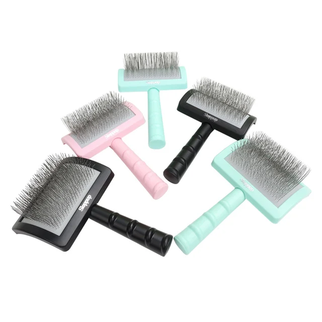 Pet Grooming Comb Shedding Hair Remove Needle Brush Slicker Massage Easy To Cleaning Large Dog Cat Fluffy Hair Tool Pet Supplies