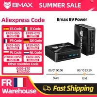 Mini PC BMAX B9 Power, Intel Core i9-12900H, 14 cœurs, max 5,0 GHz, 24 Go de RAM, 1 To SSD, WiFi 6, Bluetooth, HDMI, USB 1