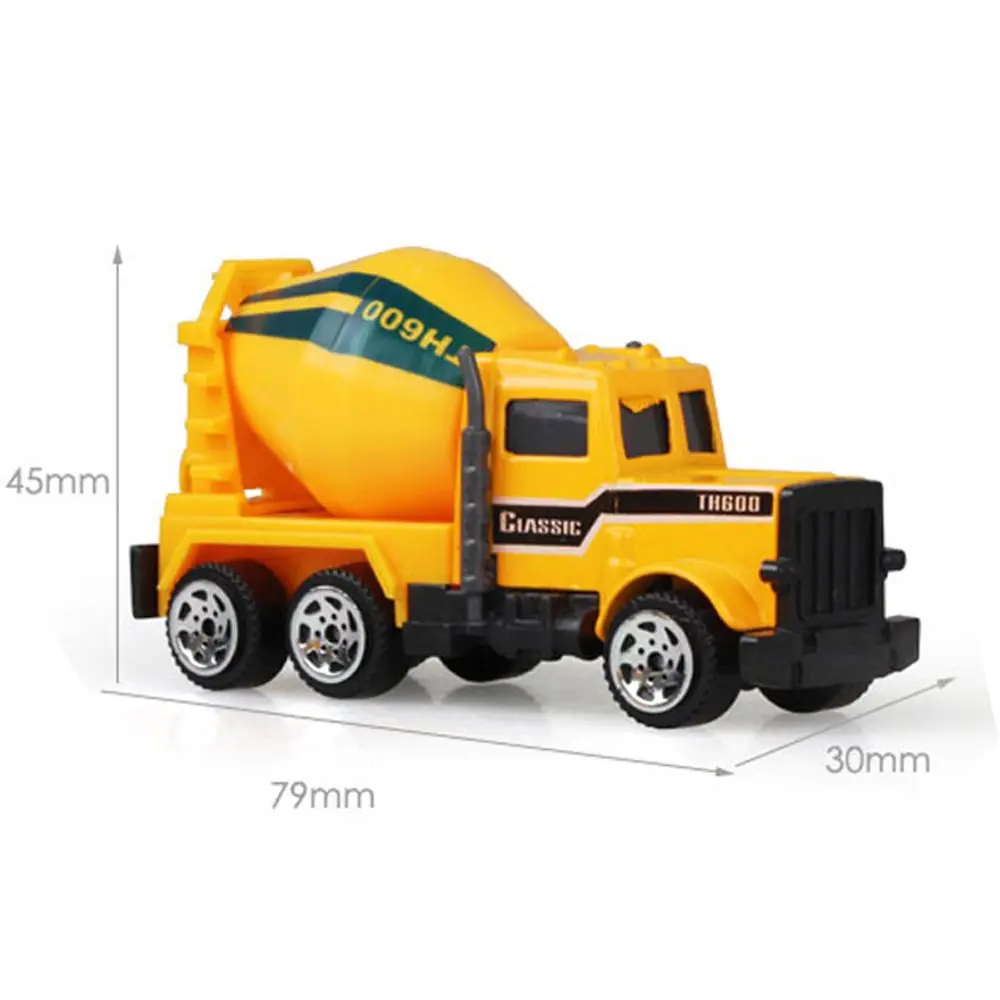 1pc ABS plastic Alloy Tractor Dump Truck Bulldozer Models Model Car Toys Tractor Toy Farmer Vehicle Engineering Car Model images - 6