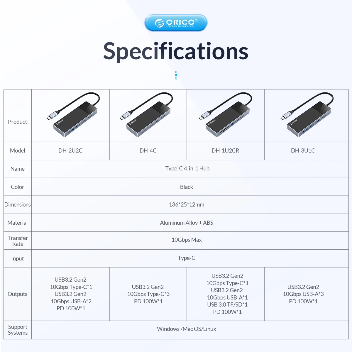 portas sd tf divisor adaptador otg para acessórios do computador do computador do pc de macbook orico usb hub usb