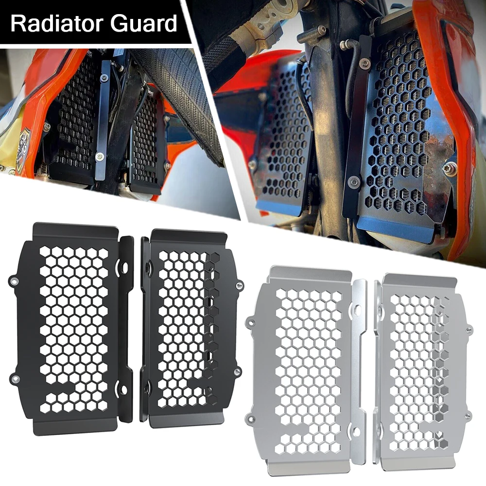 

Motorcycle Dirt Bike Alumiunm Radiator Grille Guard Protection Cover For EXC XC XCW TPI 2T/4T all model 2020 2021 2022 2023