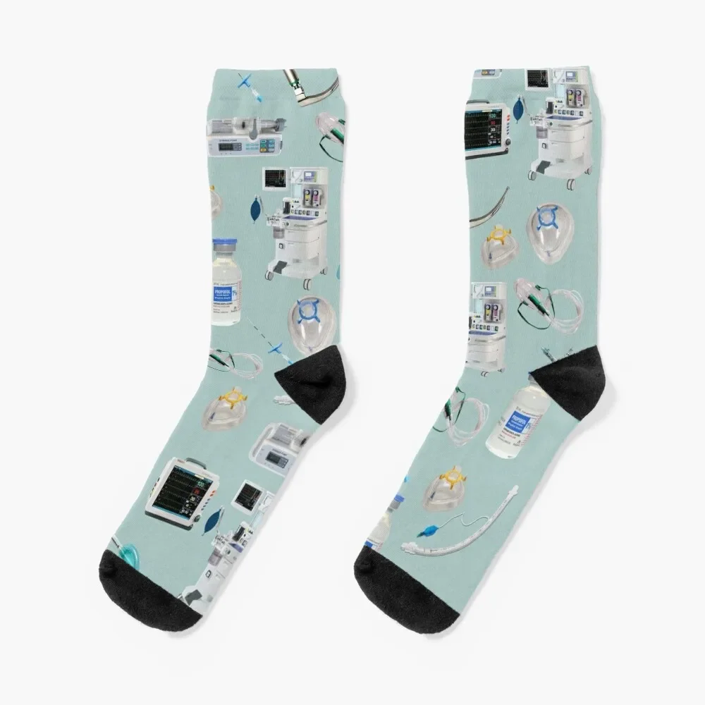 

Tools of the Trade LIGHT BLUE Anesthesia / Anaesthesia Socks ankle christmas stocking floor Socks Man Women's