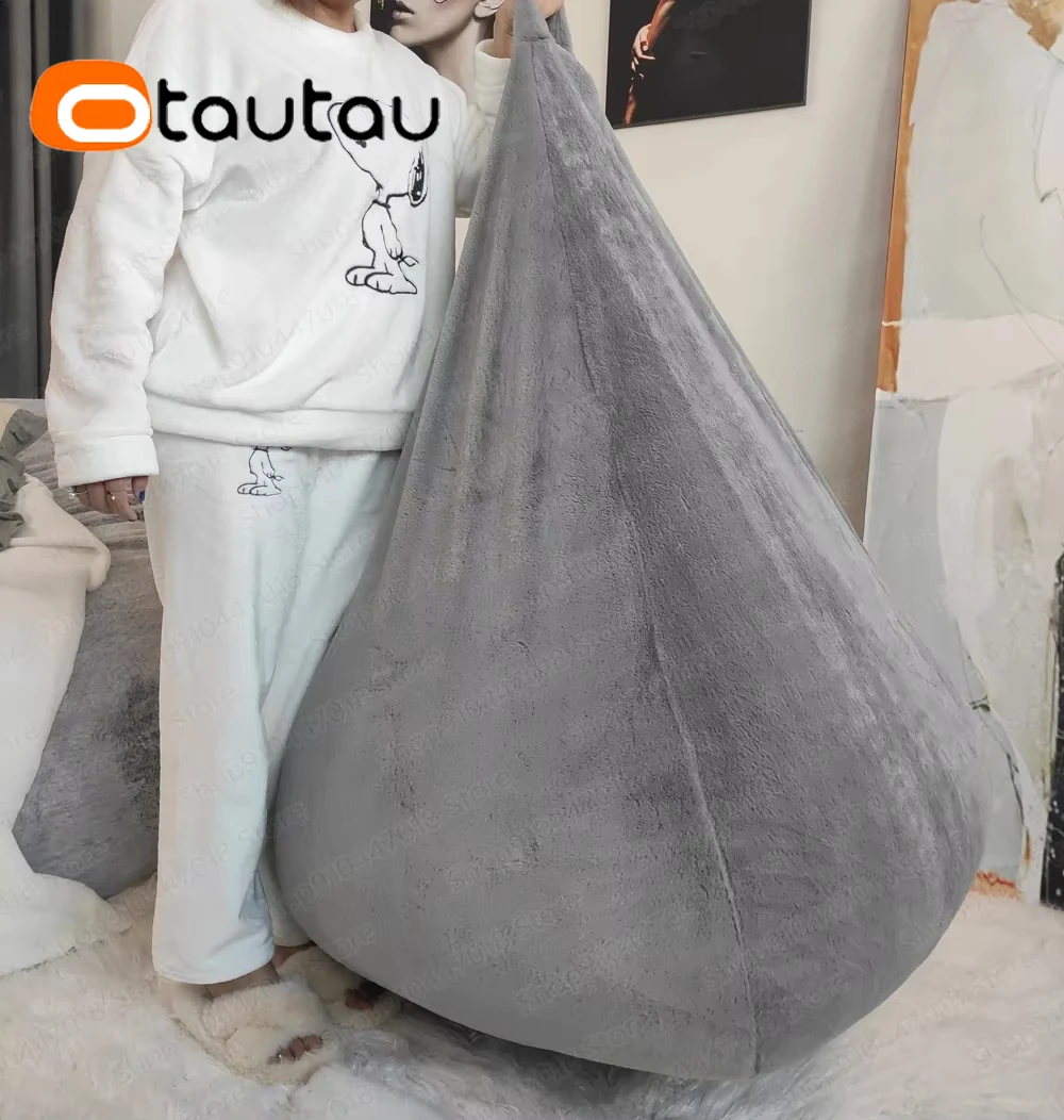 OTAUTAU Bean Bag Chair with Filling Puff Seat Couch Bed Stuffed