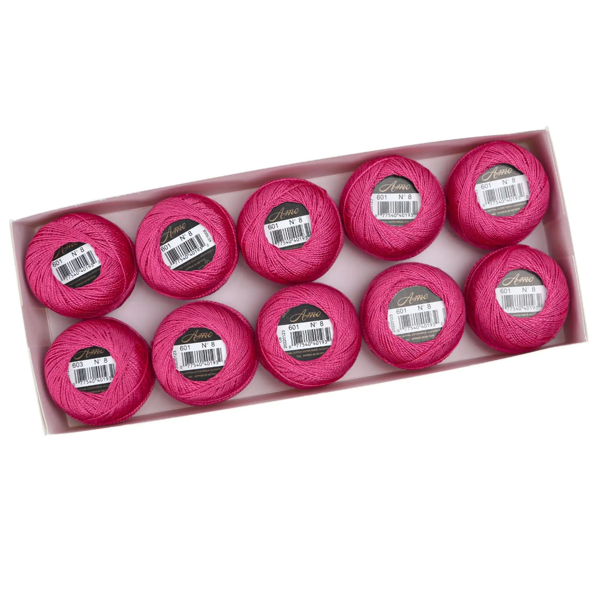 Egyptian Long Staple Cotton Embroidery and Hand Sewing Thread Set - 10 Balls