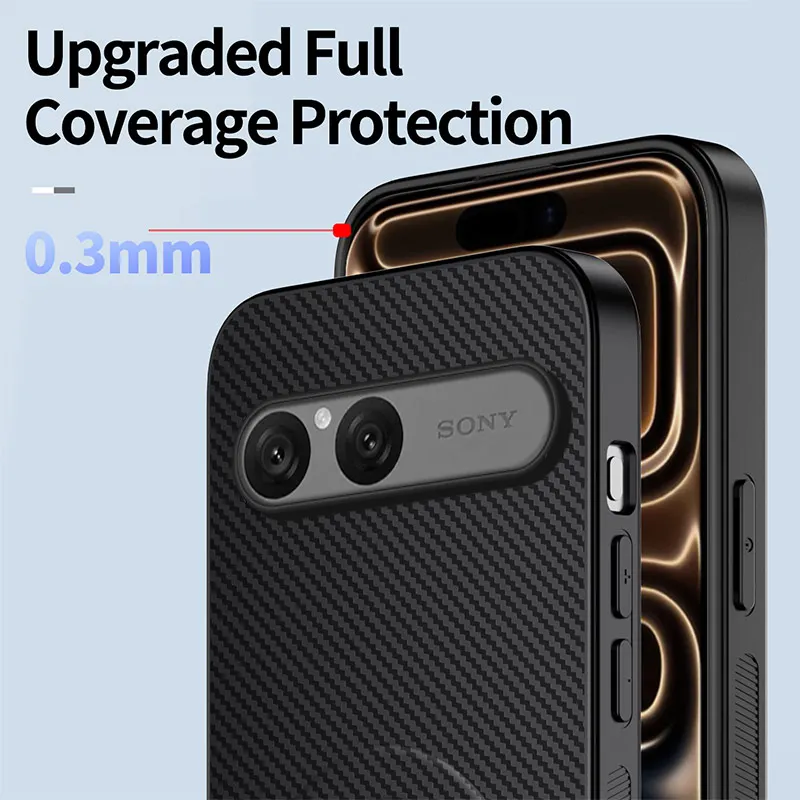 Premium Carbon Fiber Magnetic Phone Case - High Quality Silicone Holder Cover