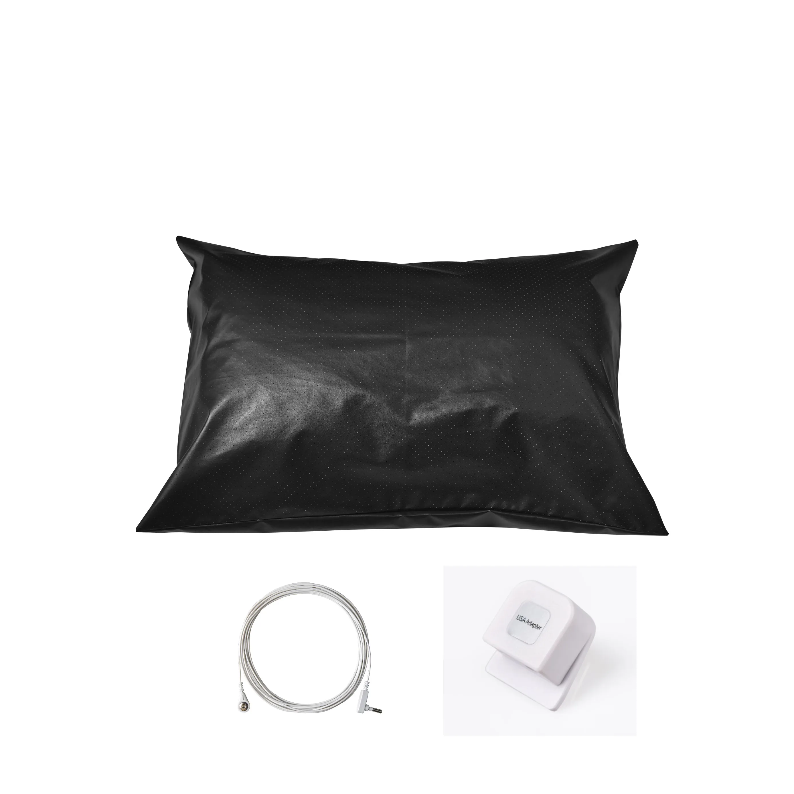 MAXSHARER Grounding bed Leather Conductive Pillow Case Earthing pillow case conductive breathable leather mat for Better sleep 2