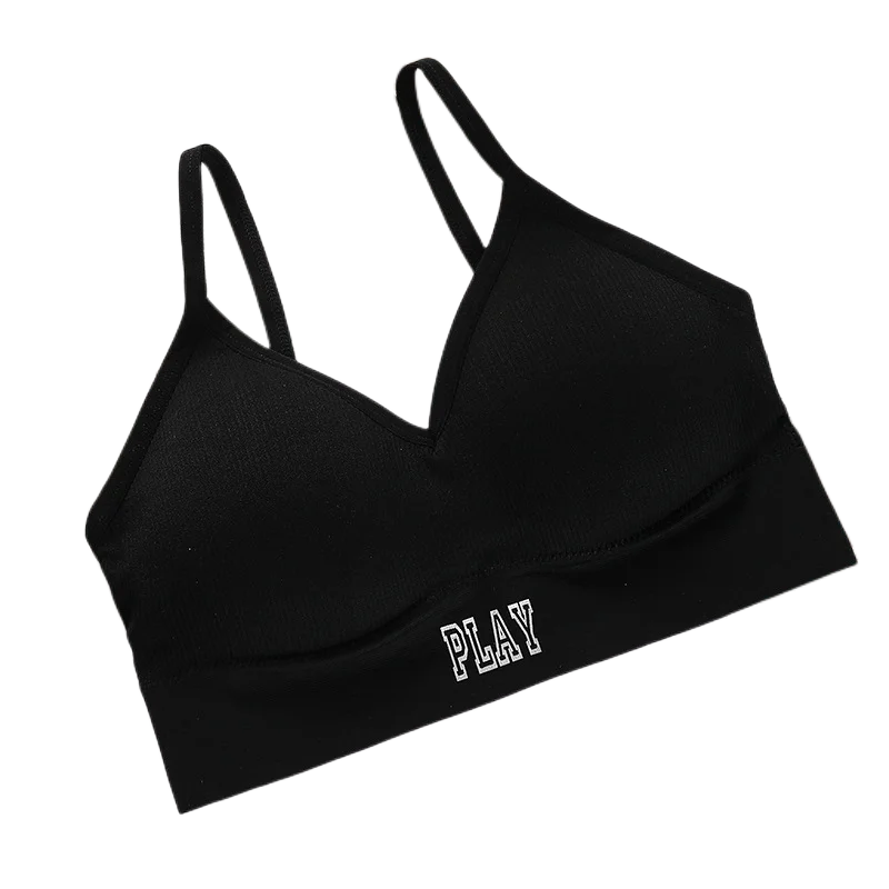 Seamless Tube Top Women Crop Top Fitness Bras Ribbed Seamless Bandeau Female Sexy Lingerie Fashion Underwear Removable Pads Women Lingerie Bra Women Tube Tops