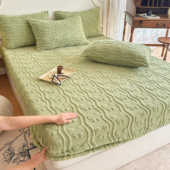 2024 New Tafu Velvet Comfortable Cotton Velvet Single Item Bed Sheet Can Be Paired with the Same Pillowcase