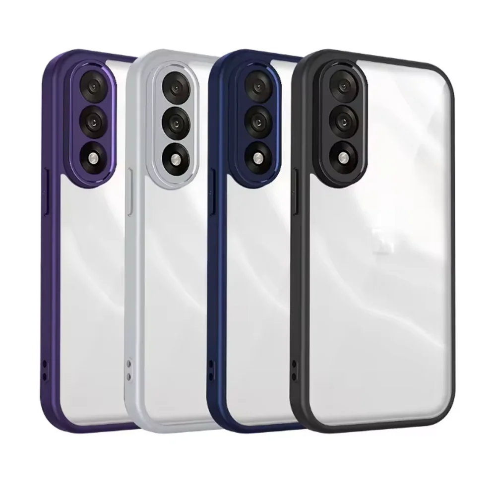 Air Cushion Shockproof Silicone Bumper Clear Matte Back Phone Case