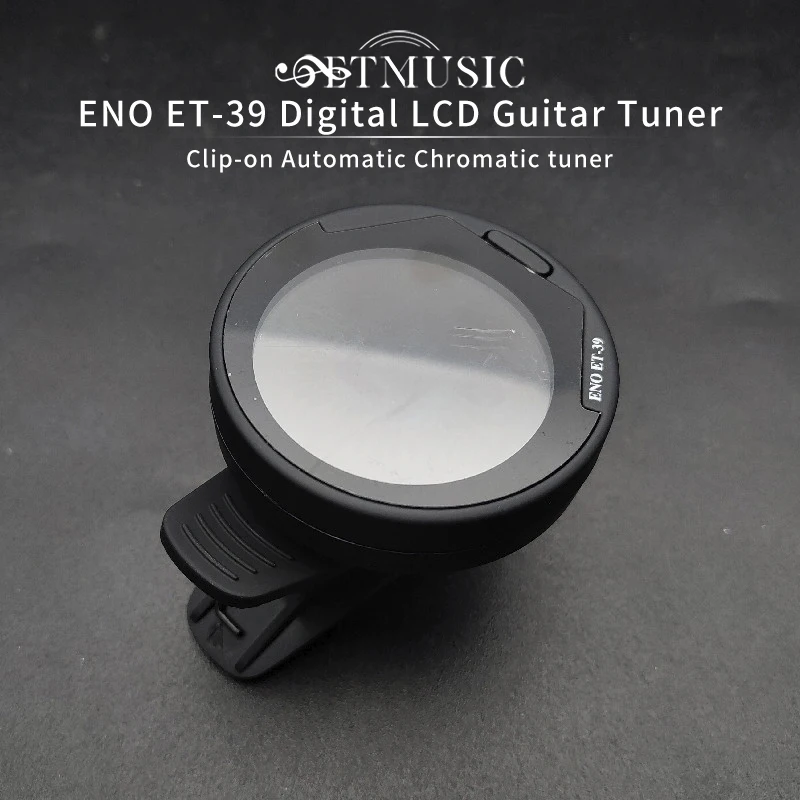 Eno Et-39 Colour Digital Lcd Guitar Bass Clip-On Automatic Chromatic Tuner