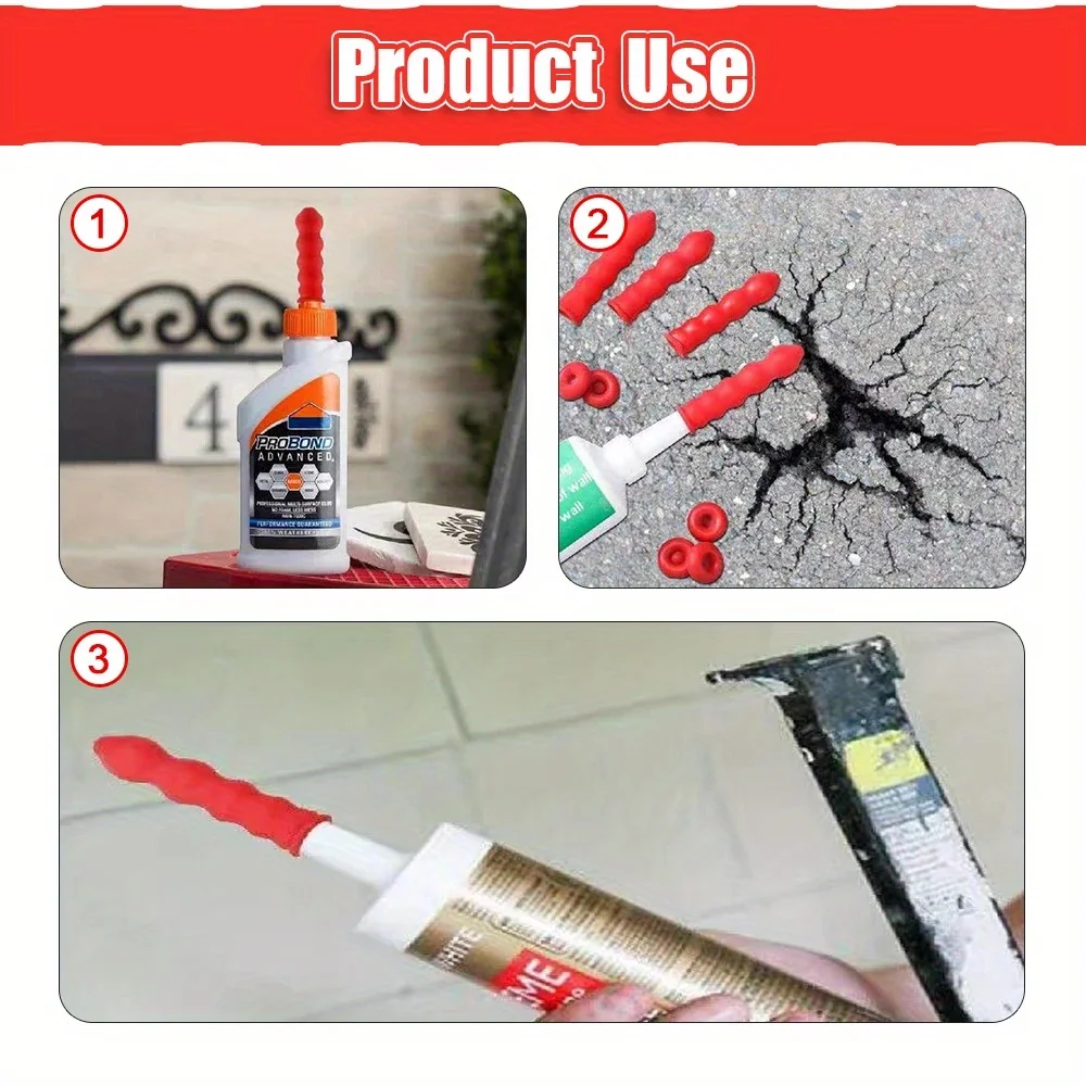 10/20Pcs Tip Seal Cap Glass Rubber Sleeve Latex Leather Tip Nozzle Protector Leak Proof Seal Sleeve