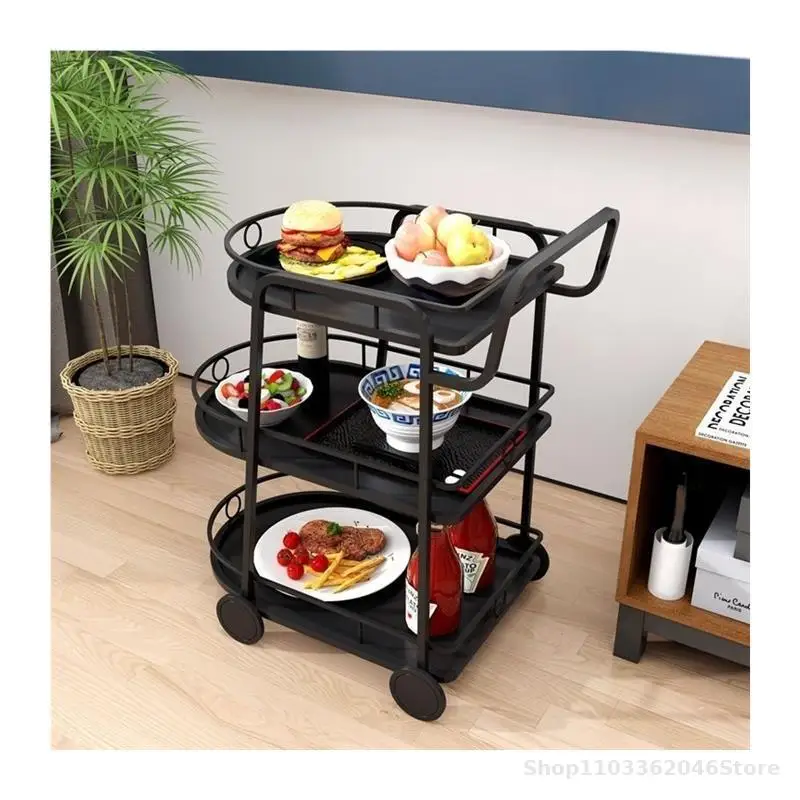 Nordic Dining Car Trolley Home Beauty Salon Dining Room Hotel Wine Cake Tea Trolley Mobile Commercial