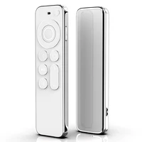 TPU Silver Edge Case Compatible With Apple TV 4K/HD Remote Control Prevent Scratches Drop Protection Transparent Protective Case 1