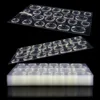 288pcs (12 Sheets)  Double Side Glue Nail Sticker for Press on Nail Adhesive Tabs Waterproof Breathable Glue Tabs Transparent 1