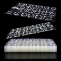 288pcs (12 Sheets)  Double Side Glue Nail Sticker for Press on Nail Adhesive Tabs Waterproof Breathable Glue Tabs Transparent 1