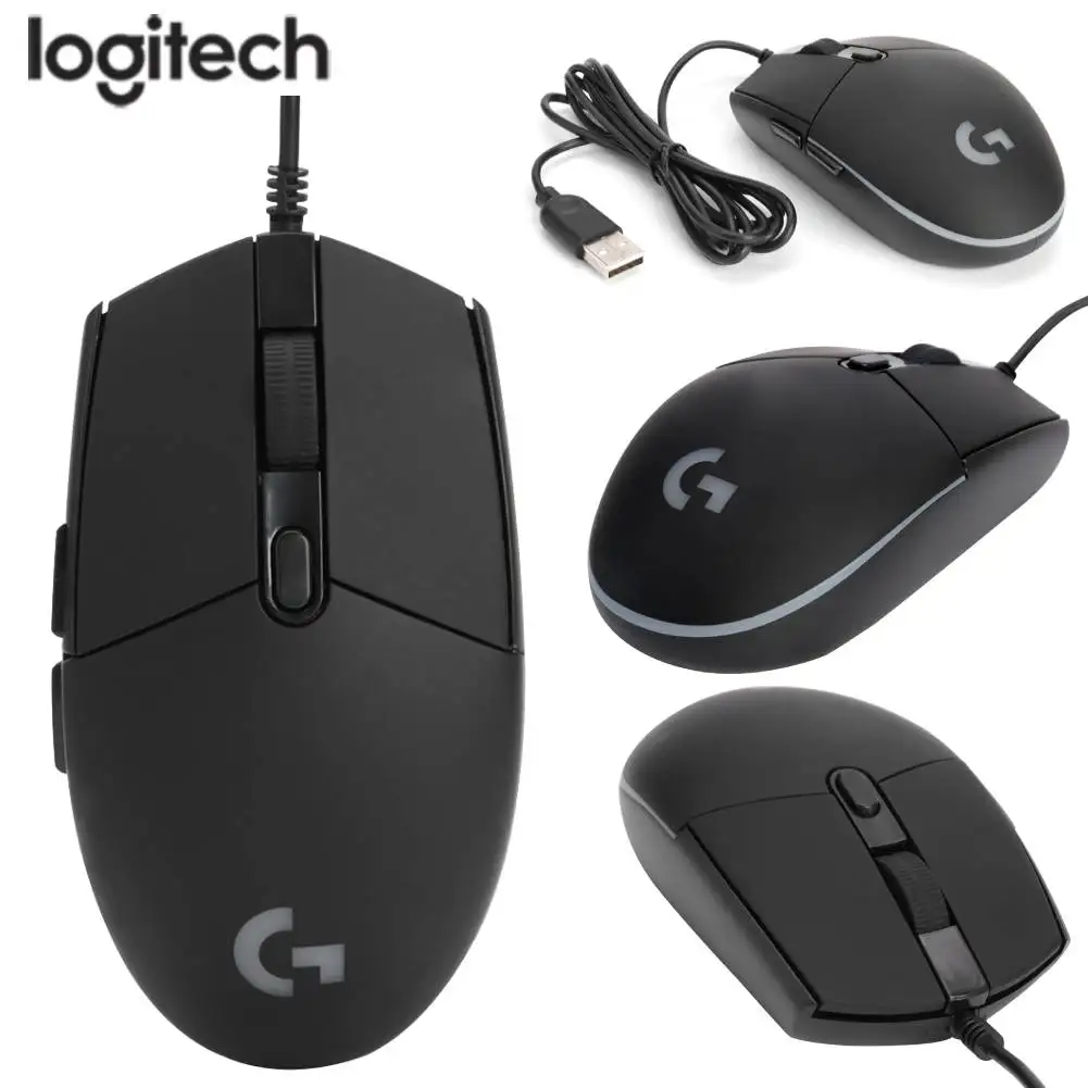 Gaming Wired Mouse Logitech G102 Mechanical Button 200-8000DPI RGB Rechargeable For PUBG Laptop PC