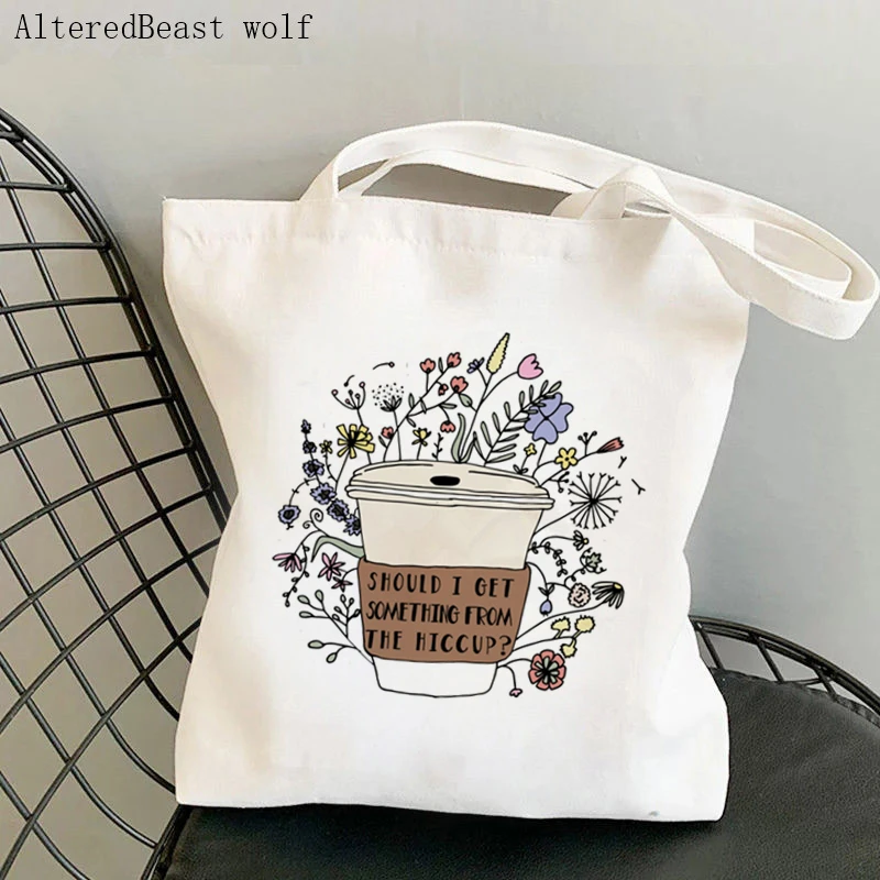 Women Shopper bag Raising Wildflowers Girl Mom Life Wildflowers Bag Harajuku Canvas Shopper Bag girl handbag Shoulder Lady Bag