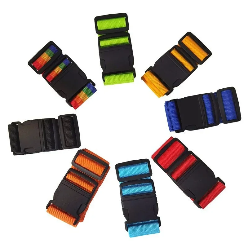 Travel Luggage Strap Adjustable Travel Suitcase Buckle Strap Packing Seat Belts Baggage Secure Anti-theft Luggage Bundling Belt