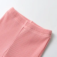 3 Packs Toddler Baby Girl Spring Autumn Pants Clothes for 0-24Months Knitted Casual Flared Pants for Girls 2