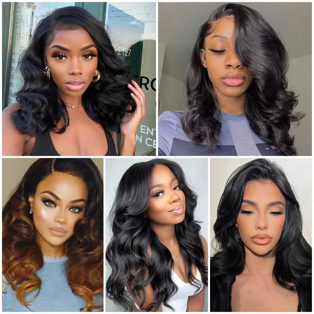 Belle Show Loose Deep Wave Bundles Synthetic Hair Body Wave Bundles 6 Hair Extensions 14 18 Inch for Black Women