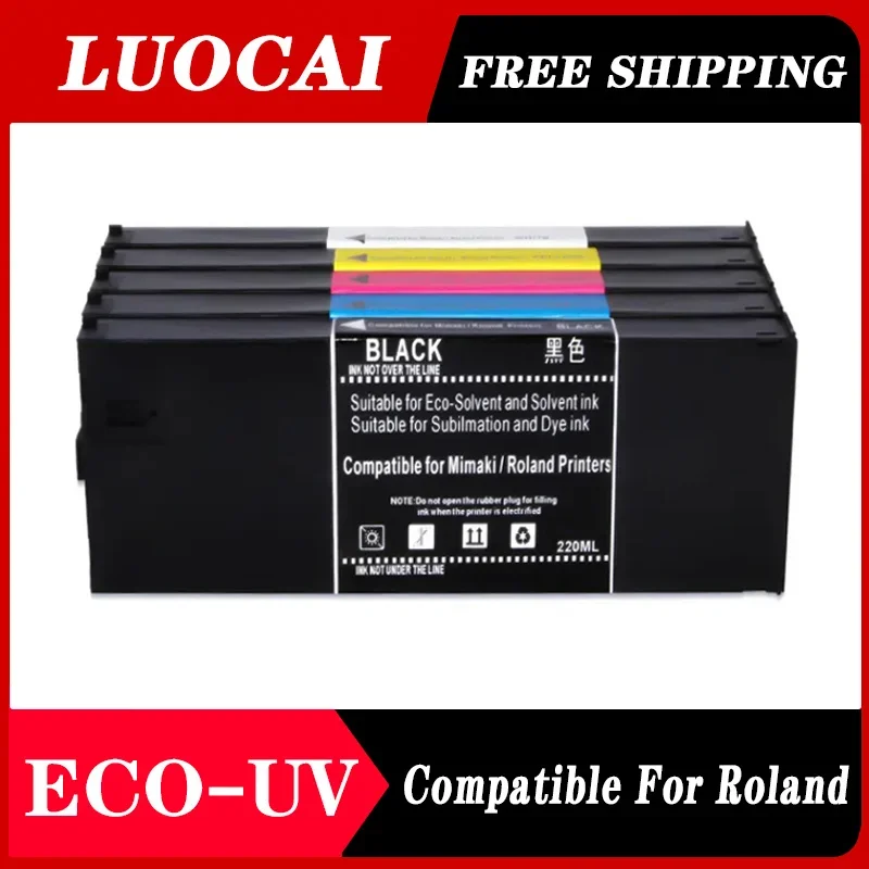 

ECO-UV Ink Cartridge Full With 220ML UV Ink For Roland LEF-300 LEF-20 LEF-12 LEJ-640 LEC-540 LEC-330 (7 Colors Are Available)