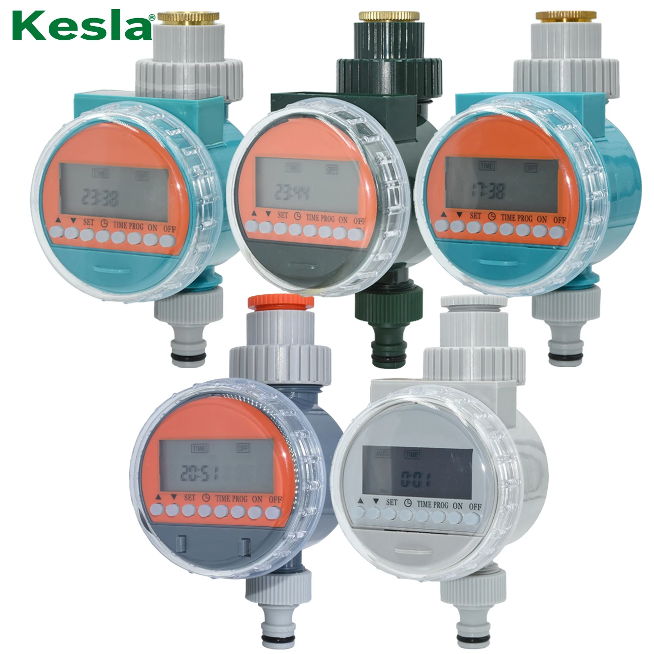 KESLA Garden Automatic Watering System Timer Rain Sensor Solar LCD