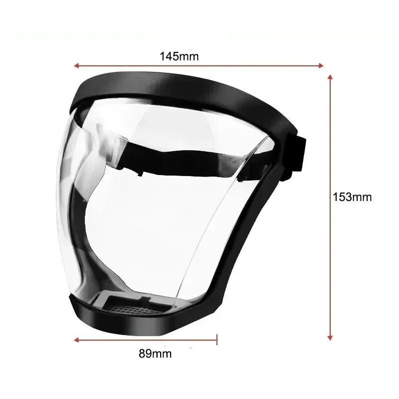 Full Face Shield Transparent Safety Mask with Filthers Oil-splash Proof Eye Facial Anti-fog Head Cover Work Protection Glasses face shield mask