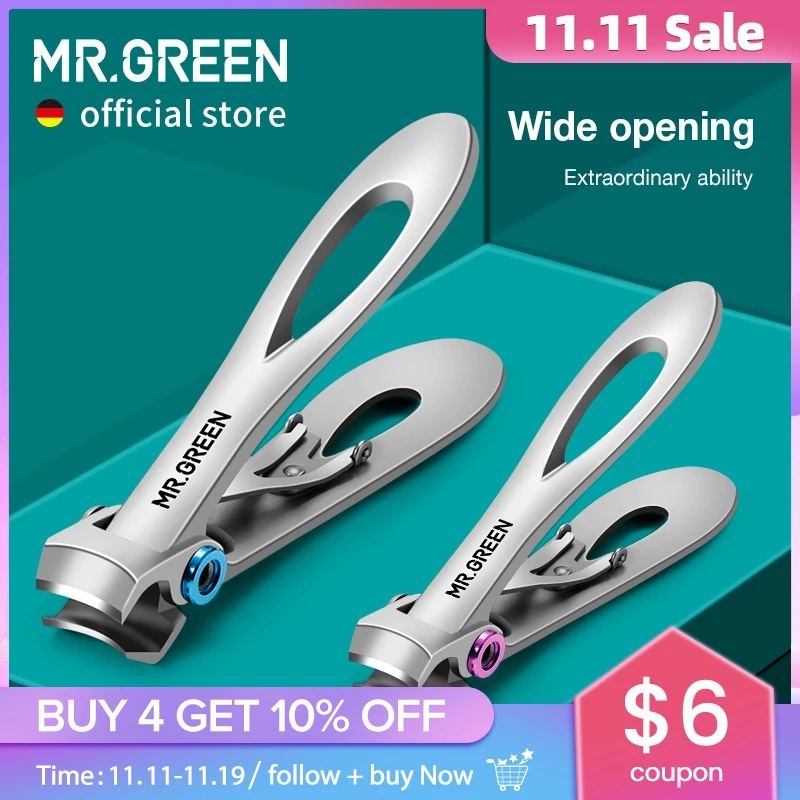 MR.GREEN obcinacz do paznokci stal nierdzewna dostępne w dwóch rozmiarach Manicure obcinacz do paznokci grube twarde nożyczki do paznokci narzędzia - AliExpress 66