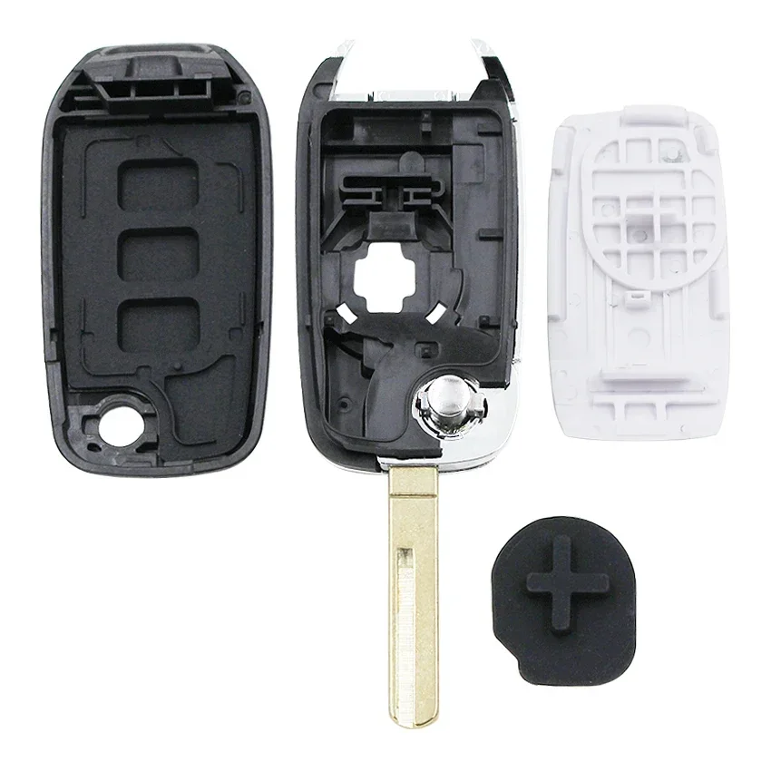 Ecusells Folding Flip Remote Car Key Shell Case Housing for Renault Kadjar Captur Symbol Megane 3 2013 2014 2015 key case car key shell key cover folding car key shell fob cover key fob replacement