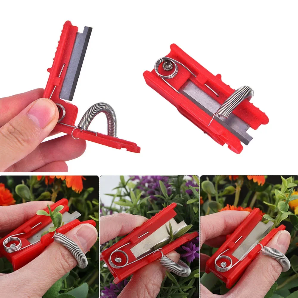 Portable Finger Knife Mini Garden Pruner Multifunctional Thumb Knife Safe Fruit Blade Tool Cutting Blade Ring Finger Protector
