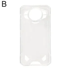 Sleek Black/Transparent Protective Phone Cover (Transparent)
