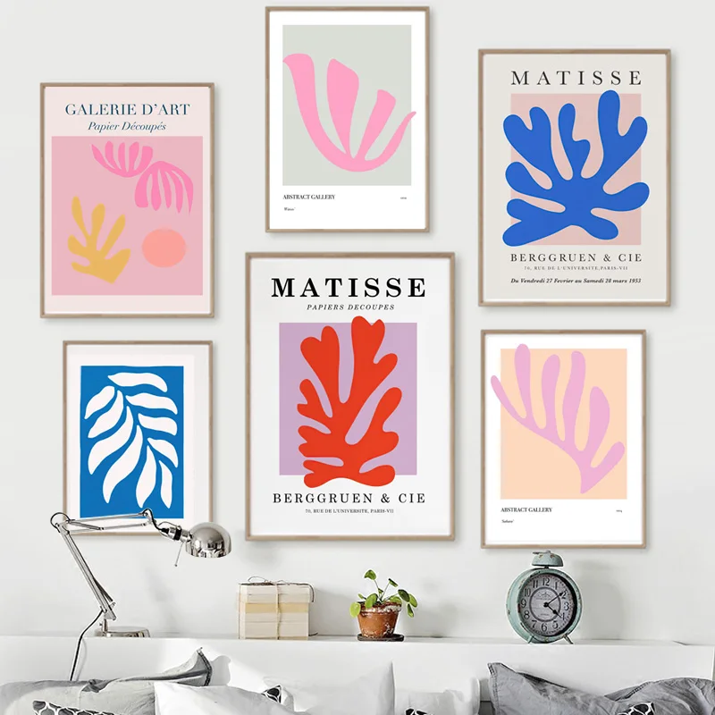 

Abstract Matisse Colorful Coral Seagrass Woman Nude Wall Art Canvas Painting Posters And Prints Living Room Nordic Style Decor