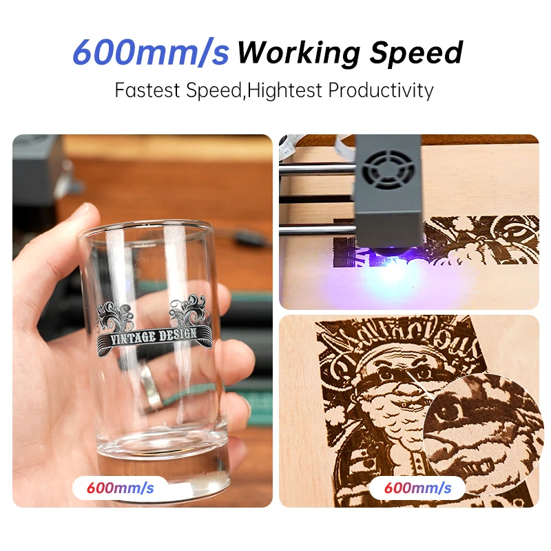 新しい DAJA DJ7 レーザー彫刻 CNC 5 ワットポータブル DIY 彫刻機塗装 