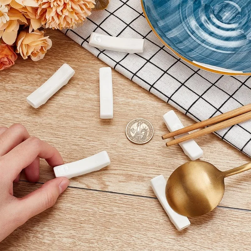 Poggiamestolo In Ceramica Bianco Per Caffè Con Cucchiaio In Acciaio Inox 304, Porta Cucchiaino Da Bar, Accessorio Per Macchina Caffè, Idea Regalo