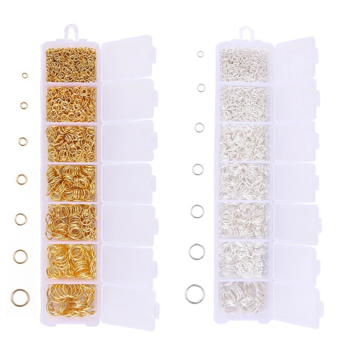 Gold & Silver Open Ring for DIY Jewelry Making - Versatile Crafting Accessory