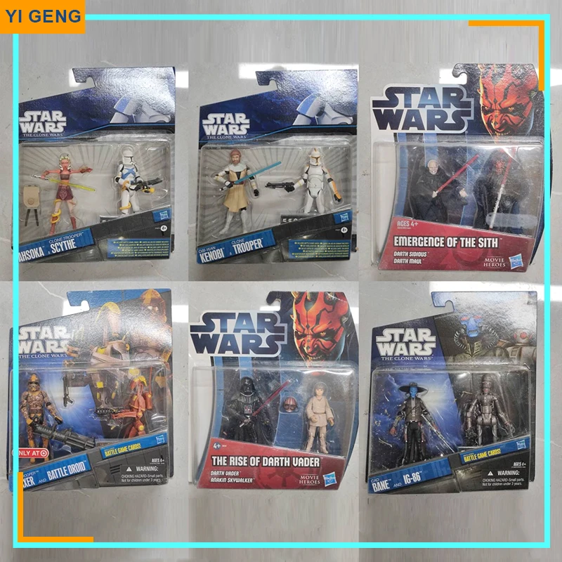 

Star Wars Clone Wars Bane Kenobi Ahsoka Emergence Of The Sith Darth Uader Waxer Defective Box Anime Action Figure Toy Gifts