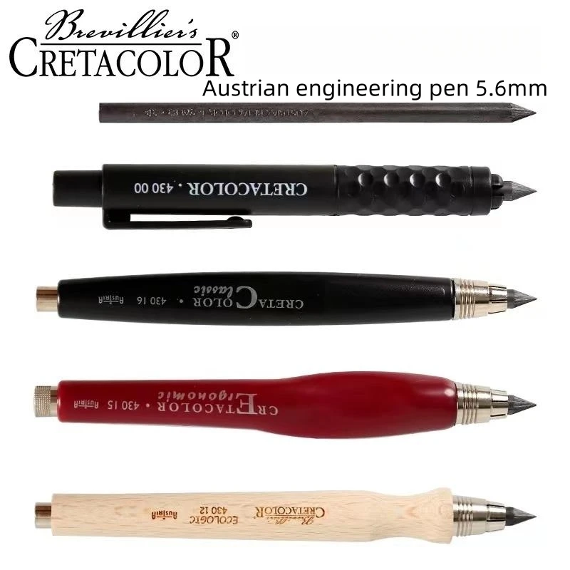 Austria Creta 5.6MM Special Charcoal Pen For Drawing Design Thick Core Mechanical Pencil Charcoal Pen Art Supplies