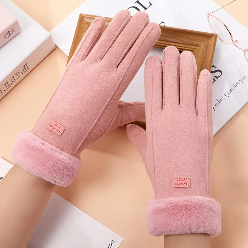

1 Pair USB Electric Gloves Full Finger Touchscreen 3 Temperature Modes Quick Heating Plush Lining Keep Warm Suede Autumn Winter