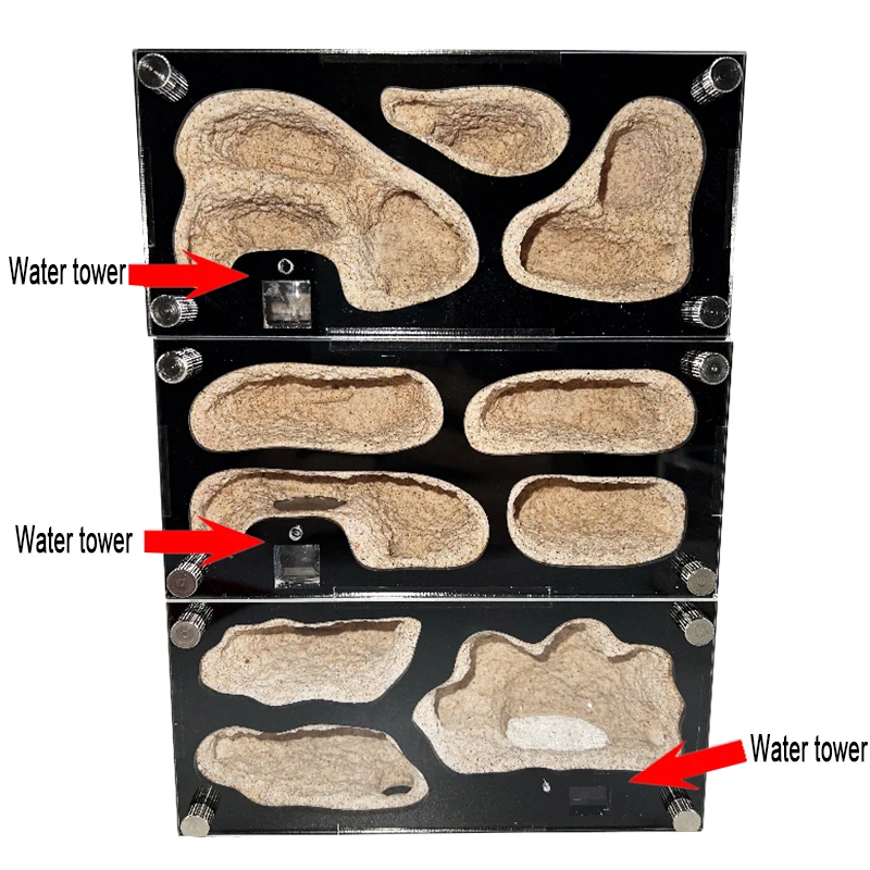 Concrete Ant Farm Intelligent Temperature Control Ants Nest Spliceable Expanded Anthill Ant House Acrylic Ant Kennel Insect Box