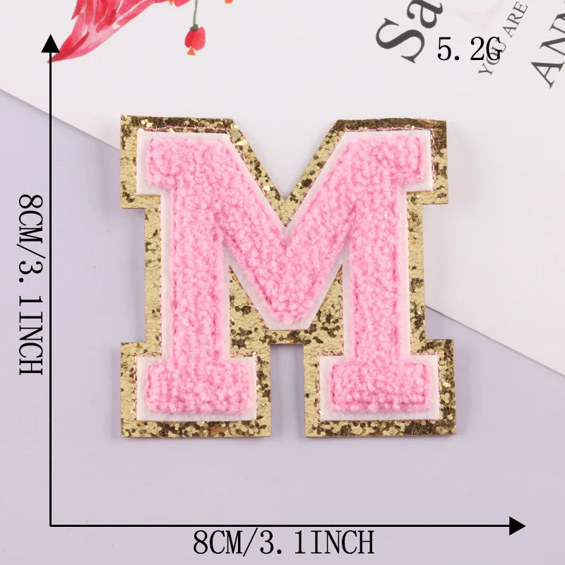 Patch Letters for Clothes - Alphabet Sticky Letter Emblems for DIY Jackets, Bags, and Clothing Projects