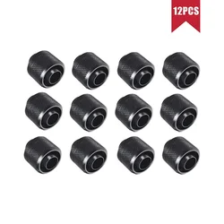 Premium Hose Fittings Set - 8, 10, or 12 Pieces - ID10MM - OD13MM - 1 (Black 12pcs - 1)