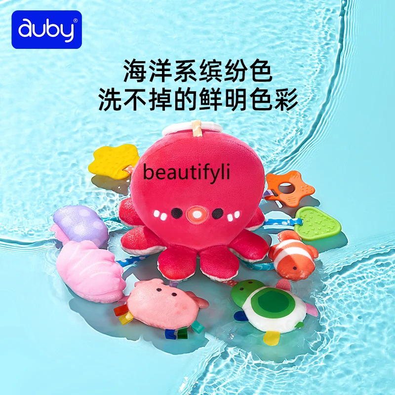Baby stroller pendant rattle toy training grip newborn car coaxing baby lala music