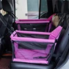 Dog Car Seat,Scratch Proof Durable Pet Booster Car Front Seat Puppy Safety Belt Stable Foldable Travel Pet Car Seat 2