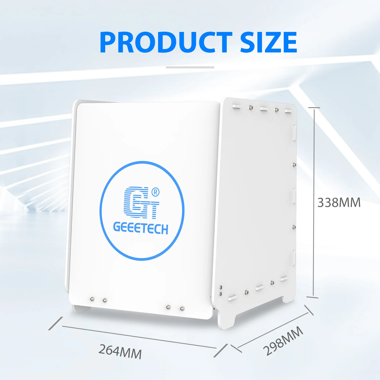 Geeetech GCB-2 Large UV Curing Box for SLA/DLP/LCD 3D Printer UV Model, 405nm UV cure Lamp, 360° Turntable, 264*298*338mm