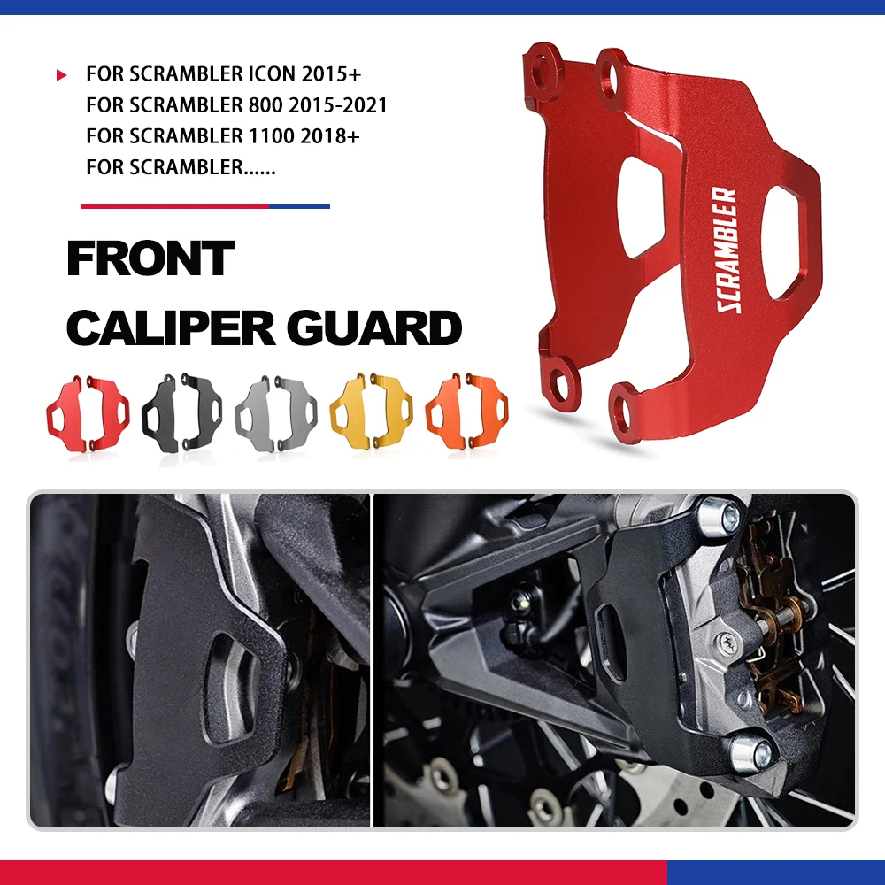 Moto Anteriore Pinza Freno Copertura Protezione Protezione Per Ducati Scrambler Cafe Racer / Desert Sled / Italia Indipendente