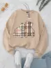Casual Women Sweatshirts Teddy Bear Printing Hoodies Comfortable Fleece Soft Pullover Fashion Crewneck Loose Female Tops Clothes 1