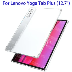 Premium Shockproof Clear Silicone TPU Case with Airbag Drop Protection and Scratch Resistance for 12.7 inch (Transparent)