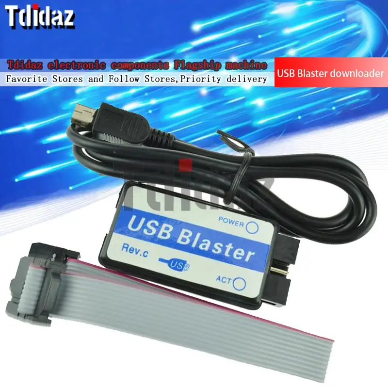 USB Blaster Mini USB Cable 10-Pin JTAG Connection Cable for CPLD