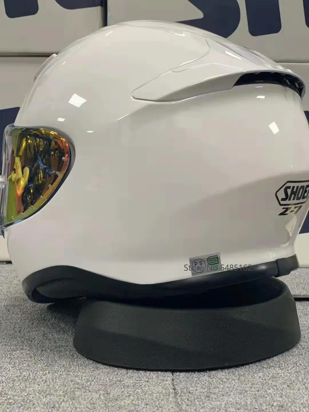 New Z7 Glossy White Full Face Motorcycle Helme Helmet Riding Motocross