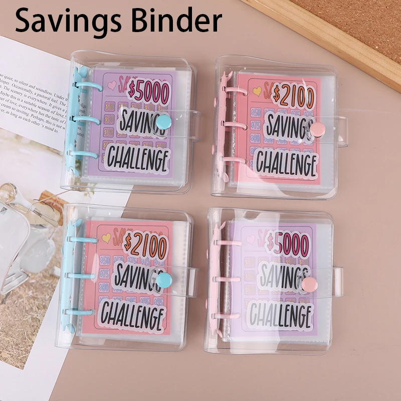 Savings Binder $2100/$5000 Savings Challenge Loose-leaf Notebook Binder Housing Budget Planner Cash Envelope